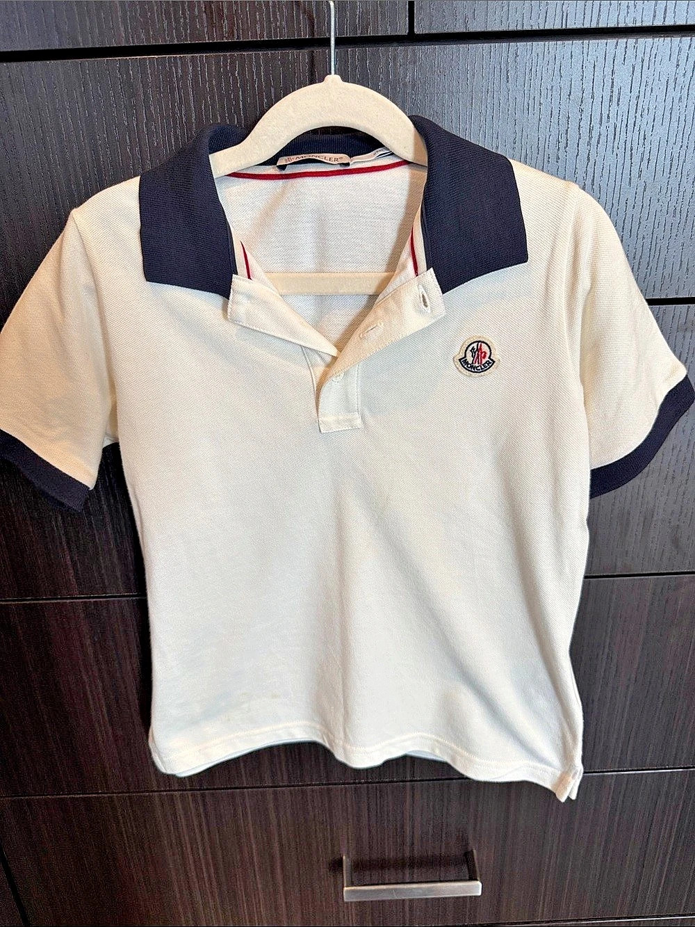 Moncler Enfant Contrast Collar Polo Shirt